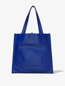 Twin Nappa Tote Cobalt