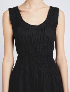Poplin Gathered Dress