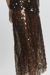 Ivy Sequin Mesh Skirt