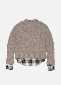 Fitted Layered Cardigan