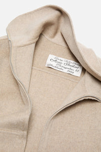 Wool Zip Jacket Oatmeal