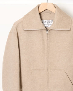 Wool Zip Jacket Oatmeal