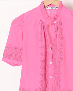 Winn Fuchsia Tile Shirt
