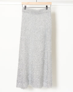 Silver Knit Skirt