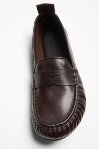 Leather Loafers Dark Brown