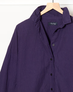 Tina Shirt Grape Stripe