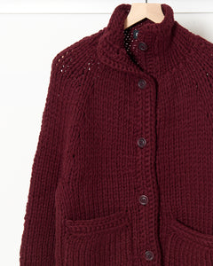 So Wool Cardigan Blackberry