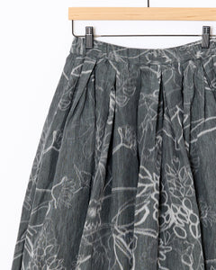 Double Rideaux Skirt Grey