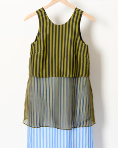Danai Dress Khaki Blk Blu