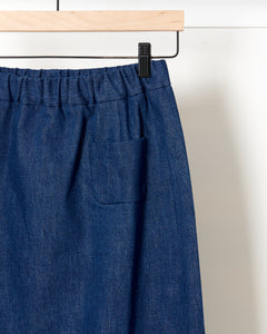 Simple Skirt Blue Denim