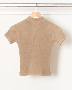 Shrunken Polo Taupe