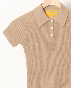 Shrunken Polo Taupe