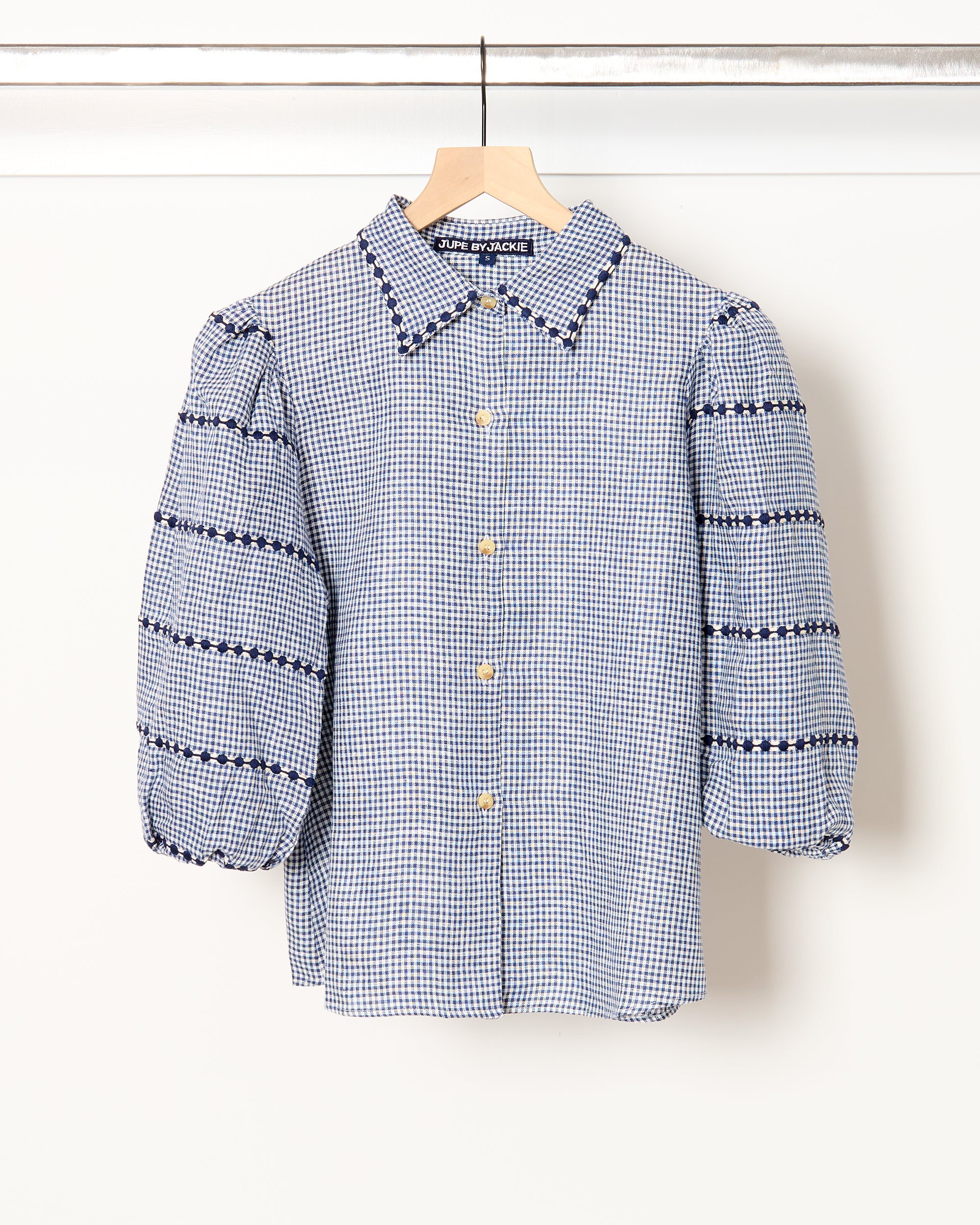 Jupe by JACKIE　リネンシャツ　ハンドエンブロイダリー Bold hand embroidery | Jupe by Jackie
