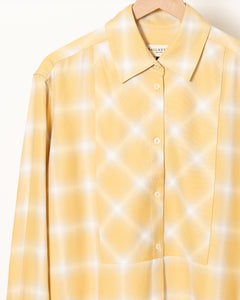 Chloe Bib Shirt Yellow Blue