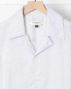 Wren Camp Shirt Grey White