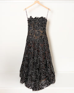 chinese dress ladies LELA ROSE Size S/M BLACK DRESS LACE LONG SLEEVES NO SLIP OR LINING – New to  You, Inc main image 0