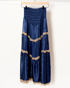 Ninfa Skirt Blue Jacquard