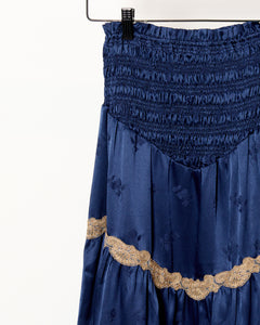 Ninfa Skirt Blue Jacquard