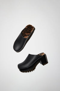 Liza Clog Black Zebra