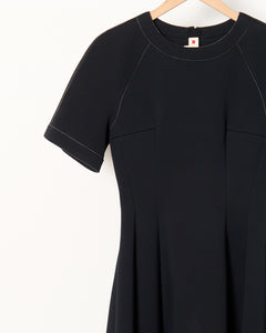 Scuba Jersey Dress Black