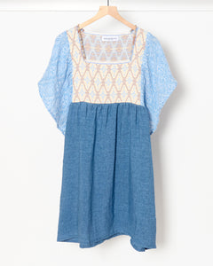 Laura Short Dress Blue – FRENCH + ITALIAN