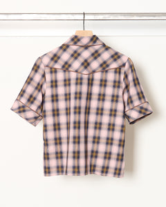 Clairo Top Pink Plaid
