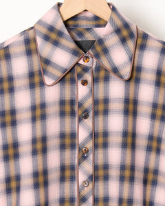 Clairo Top Pink Plaid