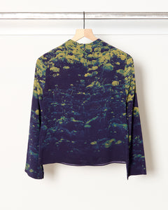 Diane Top Green Poppies