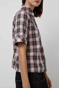 Clairo Top Pink Plaid