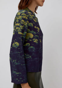Diane Top Green Poppies