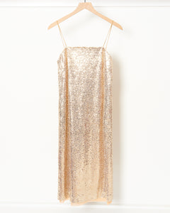 Shimmer Dress Gold FRENCH + ITALIAN Shimmer Dress Gold FRENCH + ITALIAN