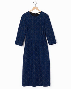 Quilted Dress w/Geometric