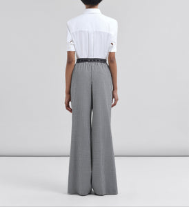 Check Palazzo Trousers