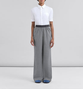 Check Palazzo Trousers