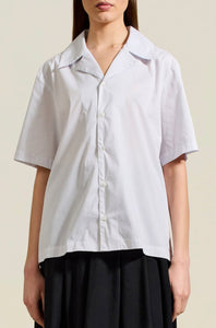 Wren Camp Shirt Grey White