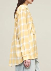 Chloe Bib Shirt Yellow Blue