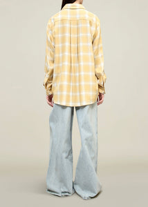 Chloe Bib Shirt Yellow Blue