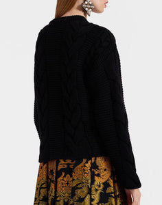 Portrait Cardigan Black