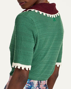 Picket Polo Top Green