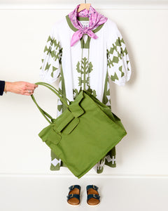 Amersham Dress Wht Olive