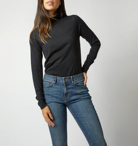 Funnel Neck Sweater Black