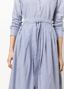 Ingrid Dress Navy White