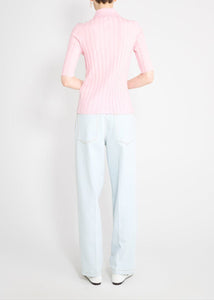 Sugarman Knit Polo Rose