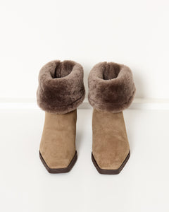 Fold-Down Shearling Boots